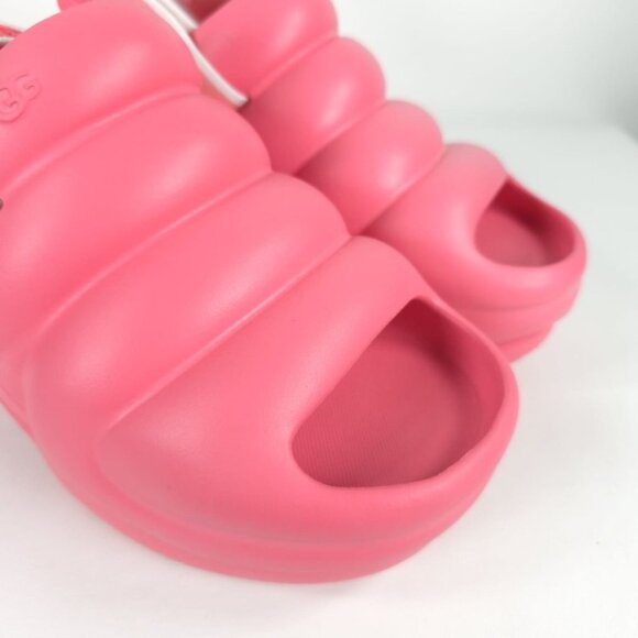 NWOB UGG AWW Yeah Pink Chunky Slide Strawberry Cream Slingback Plattform‎ Sz 11 - Picture 8 of 16